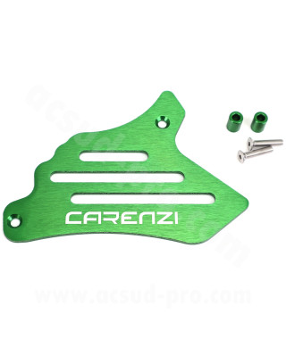 CACHE PIGNON ALUMINIUM CARENZI EVO ADAPT. MINARELLI AM6 50CC VERT ANODISE