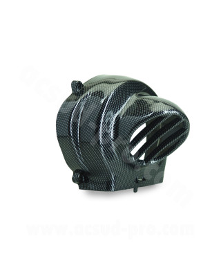 CACHE / VOLUTE TURBINE TNT ADAPT. PIAGGIO 50 ZIP. TYPHOON. FLY. LIBERTY. VESPA LX/GILERA 50 STALKER. ICE  IMIT CARBONE
