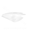 CAPOT ARRIERE GAUCHE ADAPT. MBK 50 OVETTO 2008-2010 /  YAMAHA 50 NEOS 2008-2010  BLANC