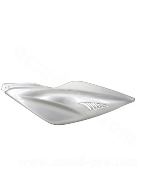 CAPOT ARRIERE GAUCHE ADAPT. MBK NITRO / YAMAHA AEROX GRIS METAL