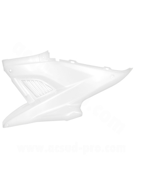 CAPOT MOTEUR GAUCHE ADAPT. MBK NITRO / YAMAHA AEROX BLANC