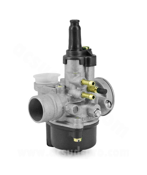 CARBURATEUR DELLORTO PHVA 17.5 TS (MONTAGE SOUPLE - AVEC GRAISSAGE - POUR STARTER AUTOMATIQUE - CABLE BOISSEAU DROIT) REF 1403