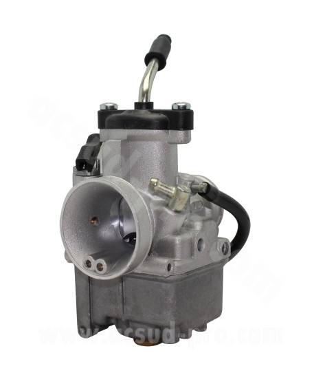 CARBURATEUR DELLORTO VHST 28 BS (BOISSEAU PLAT - MONTAGE SOUPLE - SANS GRAISSAGE - STARTER A LEVIER) (REF 9357)