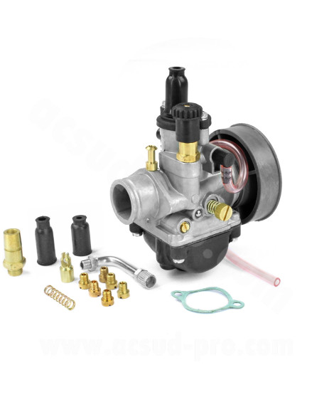 CARBURATEUR SCOOTER TNT TYPE PHBG 19  DS MONTAGE SOUPLE  (1 TETINE) STARTER TIRETTE