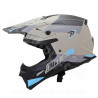 CASQUE CROSS NOEND DAGGER GRIS / BLEU MAT     L
