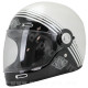 CASQUE INTEGRAL ARCHIVE VINTAGE THE LEGEND FIBRE WHITE TAILLE     S