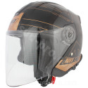 CASQUE JET MAX NOEND DOUBLE ECRAN UNION BLACK GOLD     XS