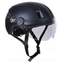 CASQUE VELO ADULTE SAFETY LABS IN-MOLD CITY 2 NOIR AVEC ECLAIRAGE LED INTEGREE T.L (57-61CM)