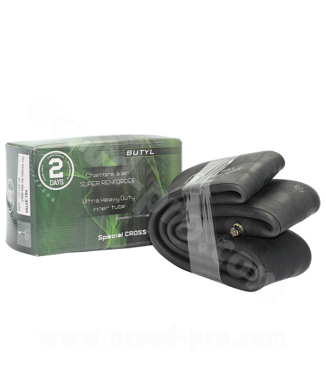 CHAMBRE A AIR SUPER RENFORCEE 18" (Super Heavy Duty) 110/100-18 (100/100-18. 100/90-18)  VALVE TR4 EP. 4mm
