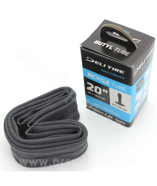 CHAMBRE A AIR VELO 20" x 1.50 A 2.00 DELI TIRE / WTP BMX / VTT SCHRADER VS