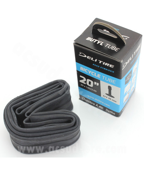 CHAMBRE A AIR VELO 20" x 1.50 A 2.00 DELI TIRE / WTP BMX / VTT SCHRADER VS