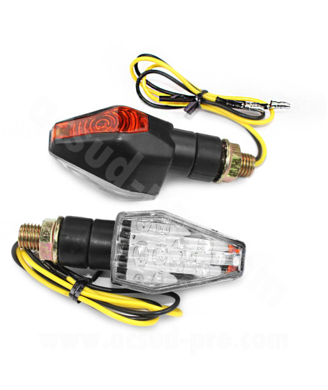 CLIGNOTANT HOMOLOGUE OPM DELTA A LEDS NOIR (LA PAIRE)