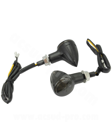 CLIGNOTANT HOMOLOGUE OPM GIBSON A LEDS NOIR SMOKED (LA PAIRE)