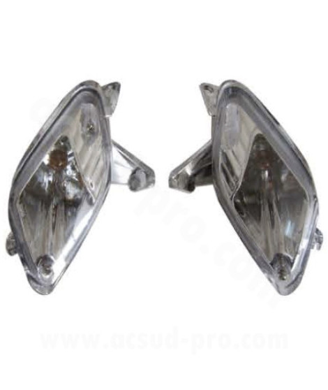 CLIGNOTANTS ARRIERE ADAPT. SYM FIDDLE 2 50cc 4T 2008-2021 / 125cc 2010-2014 NOIR (OEM : 3360A-ALA-000) (LA PAIRE) *