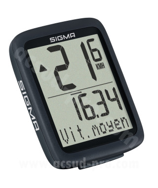 COMPTEUR SIGMA  BC 8.0 WR AVEC FIL (8 FONCTIONS)