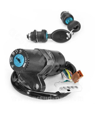 CONTACTEUR A CLE MOTO ADAPT. DERBI SENDA 2003 / APRILIA RX  ( SERRURE DE SELLE )