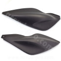 COQUES / CARENAGE ARRIERE ADAPT. MBK NITRO / YAMAHA AEROX 1998-2012 NOIR MAT (OEM : 5BRF173103 - 5BRF174103) (VENDU LA PAIRE)