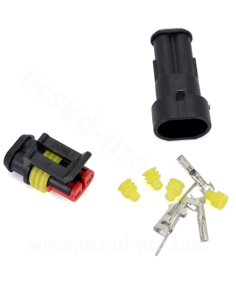 COSSE ELECTRIQUE MALE / FEMELLE (2 CONNECTION) SACHET X1PCS