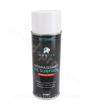 DÉGRAISSANT DE SURFACE IRONTEK ( Supprime les traces de colle / Dégraisse avant peinture / Dégraisse les plastiques ) ( 500ML )