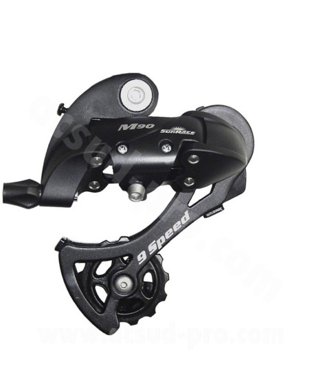 DERAILLEUR ARRIERE 9V. SUNRACE GRANDE CHAPE (11-34 DENTS)