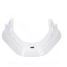 DESSUS DE GARDE BOUE ADAPT. MBK BOOSTER / YAMAHA BWS BLANC