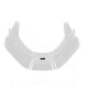 DESSUS DE GARDE BOUE ADAPT. MBK BOOSTER / YAMAHA BWS BLANC METAL