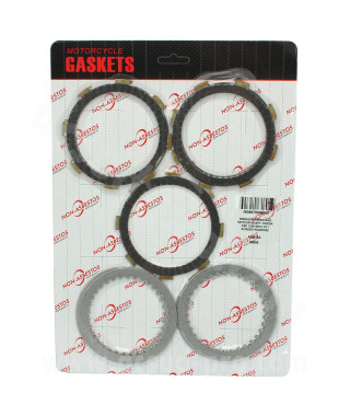 DISQUES EMBRAYAGE MOTEUR  HONDA CBF 125 2009 YAMAHA MT 125 2014-2019 YAMAHA YZF-R 125 2014-2018 ARCHIVE 125  (4LISSES+5GARNIS)