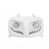 DOUBLE OPTIQUE TNT 2 LAMPES HALOGENE + LEDS BLANCHE EYELIGHT ADAPT. YAMAHA BOOSTER (à partir de) 2004  BLANC *