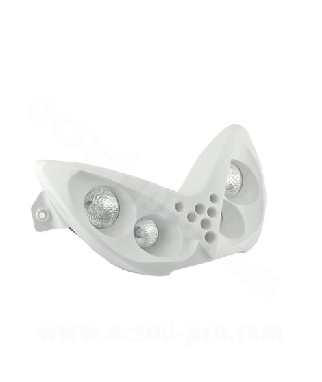 DOUBLE OPTIQUE TNT 4 LAMPES HALOGENE ADAPT. YAMAHA NITRO / AEROX BLANC *