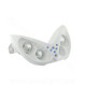 DOUBLE OPTIQUE TNT 4 LAMPES HALOGENE + LEDS BLEU ADAPT. YAMAHA NITRO / AEROX BLANC *