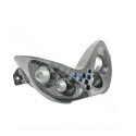 DOUBLE OPTIQUE TNT 4 LAMPES HALOGENE + LEDS BLEU ADAPT. YAMAHA NITRO / AEROX IMIT CARBONE *