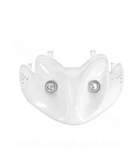 DOUBLE OPTIQUE TNT AVEC CLIGNOTANT LEDS ADAPT. MBK MACH G / YAMAHA JOG R BLANC *