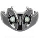 DOUBLE OPTIQUE TNT AVEC CLIGNOTANT LEDS ADAPT. MBK MACH G / YAMAHA JOG R  NOIR *