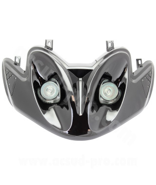 DOUBLE OPTIQUE TNT AVEC CLIGNOTANT LEDS ADAPT. MBK MACH G / YAMAHA JOG R  NOIR *