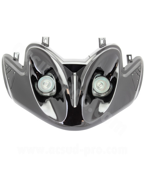 DOUBLE OPTIQUE TNT AVEC CLIGNOTANT LEDS ADAPT. MBK MACH G / YAMAHA JOG R  NOIR *