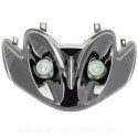 DOUBLE OPTIQUE TNT AVEC CLIGNOTANT LEDS ADAPT. MBK MACH G / YAMAHA JOG R  NOIR *