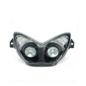 DOUBLE OPTIQUE TNT AVEC CLIGNOTANT LEDS ADAPT. YAMAHA NITRO / AEROX IMIT CARBONE *