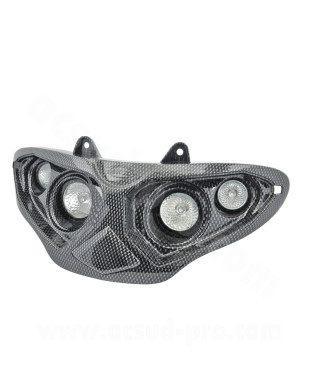 DOUBLE OPTIQUE TNT HALOGENE ADAPT. GILERA RUNNER IMIT CARBONE YM3258 *