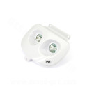 DOUBLE OPTIQUE TNT HALOGENE ADAPT. MBK 50 BOOSTER 1999-2003 / YAMAHA 50 BWS 1999-2003 BLANC *