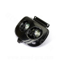 DOUBLE OPTIQUE TNT HALOGENE ADAPT. MBK 50 BOOSTER 1999-2003 / YAMAHA 50 BWS 1999-2003 NOIR *