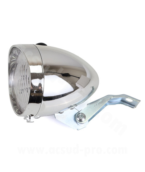 ECLAIRAGE VELO AVANT SUR FOURCHE A PILES STYLE RETRO