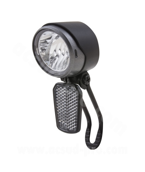 ECLAIRAGE VELO AVANT VAE/E-BIKE SUR FOURCHE SPANNINGA X&O 30 NOIR (VRAC)