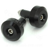 EMBOUT GUIDON OPM DINGO SCOOT / MAXISCOOT / MOTO NOIR Ø14mm  (LA PAIRE)