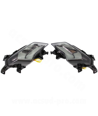 FEU ARRIERE A LED COMPLET RB MAX ADAPT. YAMAHA TMAX 530 2017-2019 HOMOLOGUE FUME (LA PAIRE) CLIGNOTANT INTEGRE