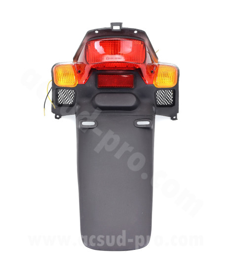 FEU ARRIERE COMPLET ADAPT. MBK BOOSTER NEXT / YAMAHA BWS NEXT AVEC BAVETTE (HOMOLOGUEE CE) 4SB