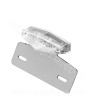 FEU ARRIERE DIAMANT TRANSPARENT + SUPPORT PLAQUE HOMOLOGUE