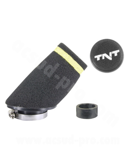 FILTRE A AIR TNT MOUSSE SMALL 30° Ø28/35 NOIR