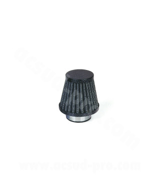 FILTRE A AIR TNT TYPE KN DROIT Ø28/35 IMITATION CARBONE