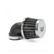 FILTRE A AIR TNT TYPE KN SMALL COUDE Ø28/35 CHROME