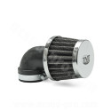 FILTRE A AIR TNT TYPE KN SMALL COUDE Ø28/35 CHROME